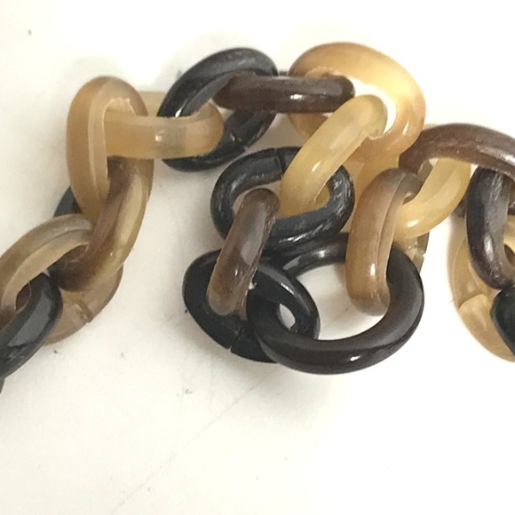 HERMES Heart Horn Pendant Chain Necklace in Buffalo Horn, Brown, for Women - Picture 10 of 10